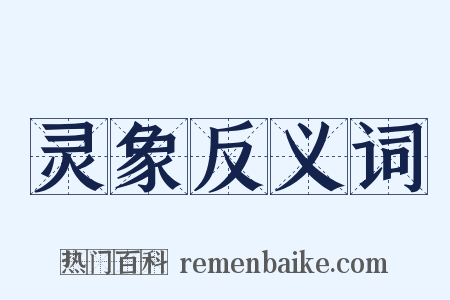 灵象反义词是什么意思的图片